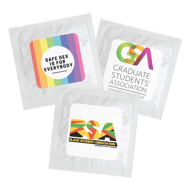 JST55000 Condom with Full Color Custom Imprint
